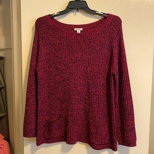 Hannah Pink and Black Sweater